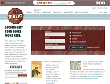 Tablet Screenshot of biblio.com